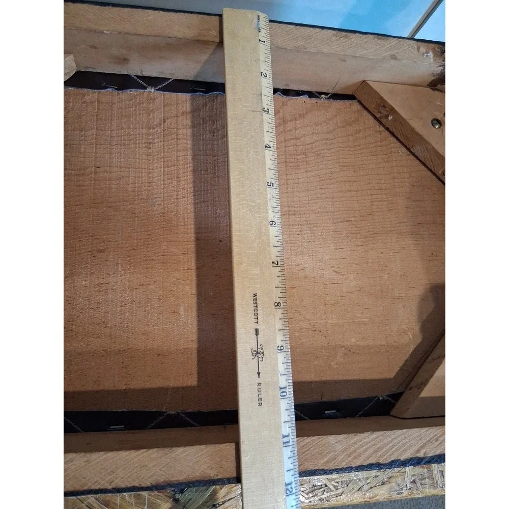Re-Upholstered Wood Foot Stool